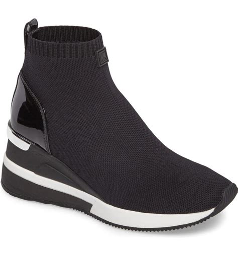 michael michael kors skyler knit bootie women|Michael Kors sock sneaker.